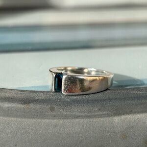 Retired James Avery Blue Topaz Ring